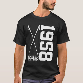 Nordic Walking 1958 Hiking 65Th Birthday T-Shirt