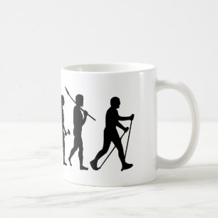 Nordic Walking Evolutionstheorie des Gehens Coffee Mug