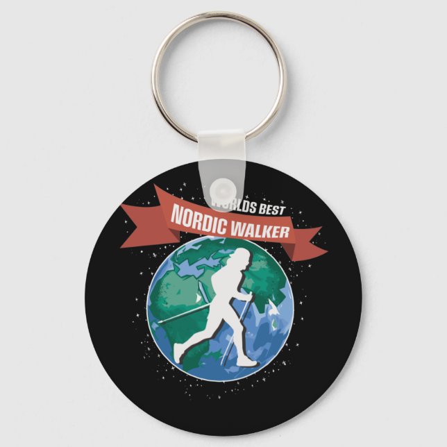 Nordic Walking, Urban & Lifestyle Key Ring (Front)