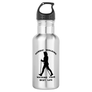 Nordic Walking - Walking Your Best Life 532 Ml Water Bottle
