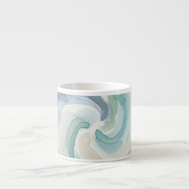 Nordic watercolor Espresso Mug (Front)