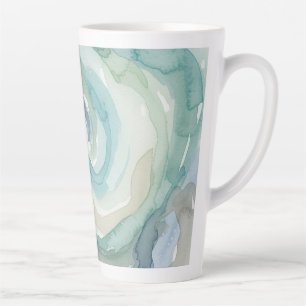 Nordic watercolor swirl  latte mug