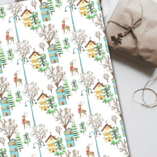 Nordic Winter Hygge Rustic Wrapping Paper