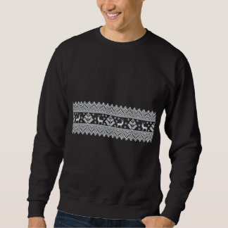 Nordic Winter Textile Christmas Reindeer Snowflake Sweatshirt