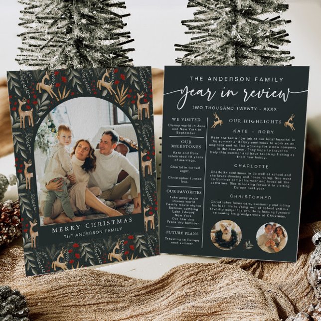 Nordic Year in Review Card Family Newsletter Photo (Creator Uploaded)