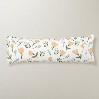 Nordic Yellow Floral Body Cushion