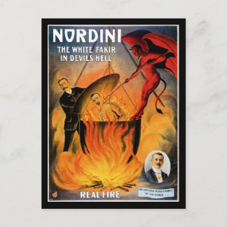 Nordini ~ The White Fakir in Devil's Hell Postcard