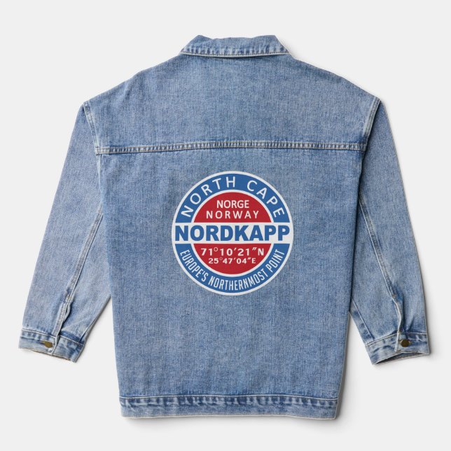 Nordkapp (North Cape) Norway Denim Jacket (Back)