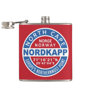 NORDKAPP Norway custom monogram flask