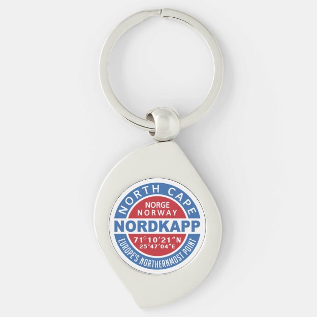 NORDKAPP Norway key chain (Front)