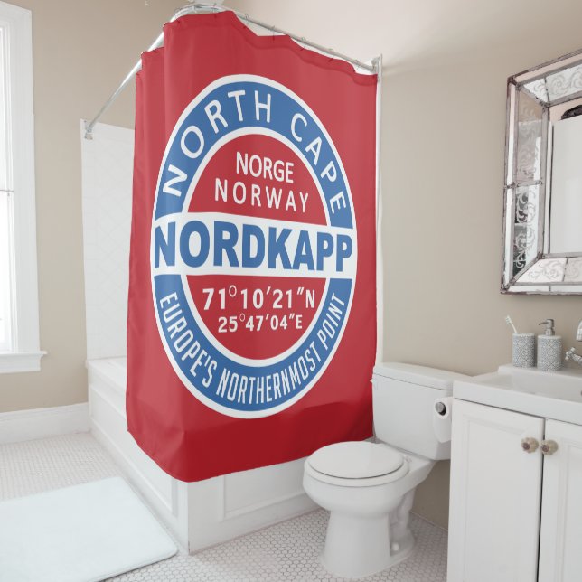 NORDKAPP Norway shower curtain (In Situ)