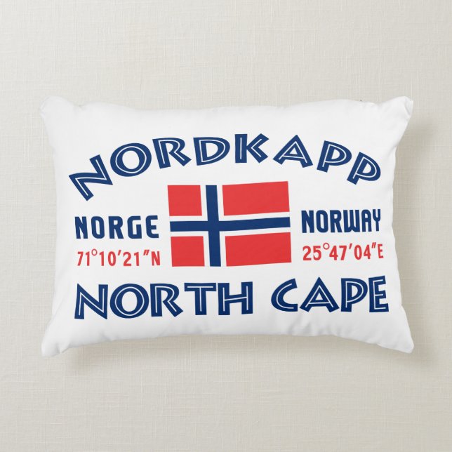 NORDKAPP Norway throw pillow (Front)