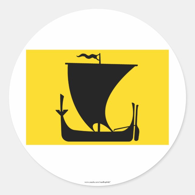 Nordland flag classic round sticker (Front)