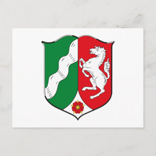 Nordrhein Westfalen Coat of Arms Postcard