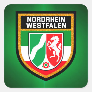 Nordrhein-Westfalen Flag Square Sticker