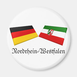 Nordrhein-Westfalen, Germany Flag Tiles Magnet