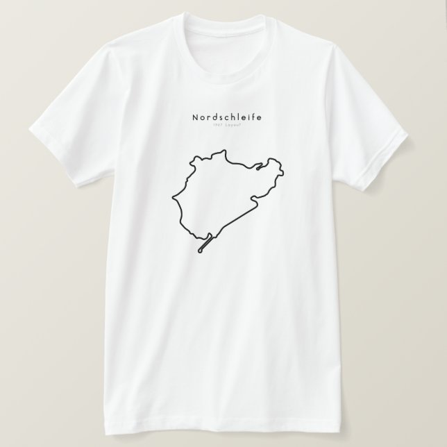Nordschleife Formula One Track T-Shirt (Design Front)
