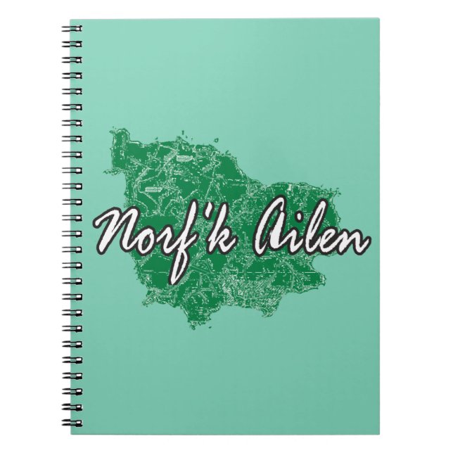 Norf'k Ailen Spiral Notebook (Front)