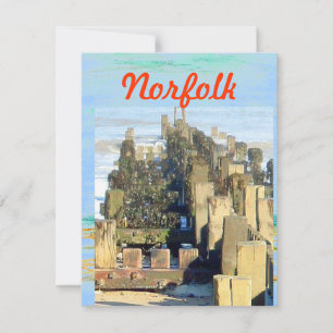 Norfolk Beach Phone Holiday Card