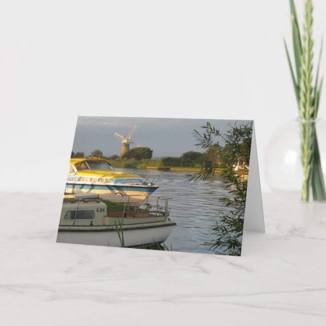 Norfolk Broads — Blank Greetings Card (Front)