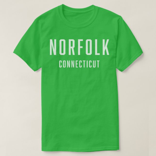 Norfolk Connecticut TShirt (Design Front)
