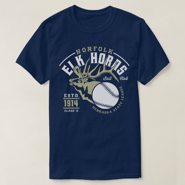 Norfolk Elk Horns T-Shirt (Design Front)
