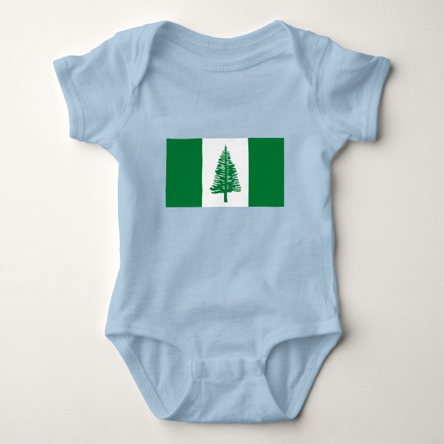 Norfolk Island Flag Baby Bodysuit (Front)