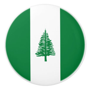 Norfolk Island Flag Ceramic Knob