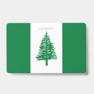 Norfolk Island flag ID Badge
