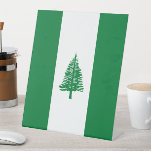 Norfolk Island flag Pedestal Sign