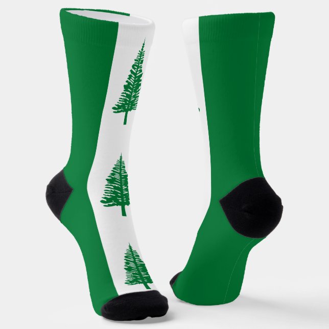 Norfolk Island Flag Socks (Angled)