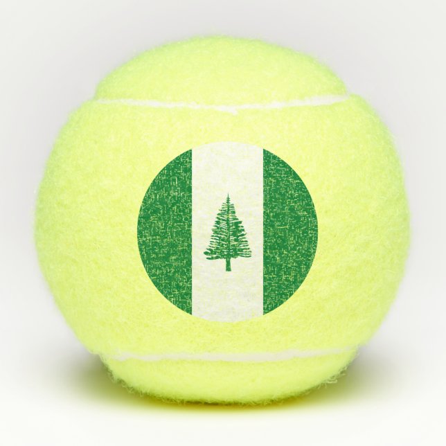 Norfolk Island Flag Tennis Balls (Front)