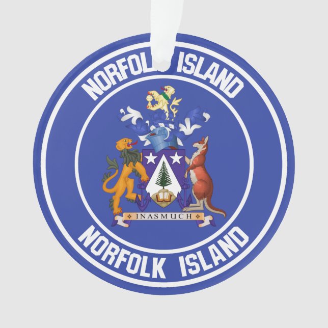 Norfolk Island Round Emblem Ornament (Front)