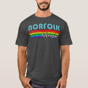 Norfolk Nebraska Pride  Norfolk LGBT Gift LGBTQ Su T-Shirt
