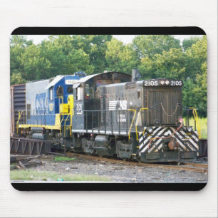 Norfolk Southern SW- 1001 2105 & CSX 1537 Mouse Pad