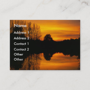 Norfolk Sunset Business Card