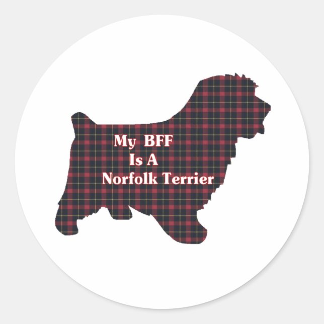 Norfolk Terrier BFF Sticker (Front)