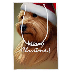Norfolk Terrier Christmas Medium Gift Bag