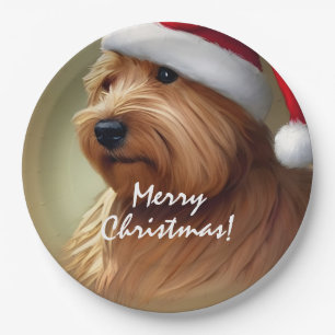 Norfolk Terrier Christmas Paper Plate