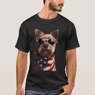 Norfolk Terrier Dog 4th Of July American Independe T-Shirt