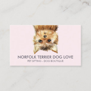 Norfolk Terrier Dog Business Card