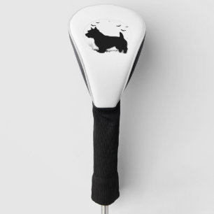 Norfolk Terrier Dog � Halloween Moon Silhouette Cl Golf Head Cover