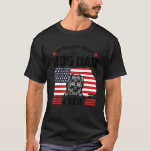 Norfolk Terrier Dog World s Best Dog Dad Ever Fath T-Shirt