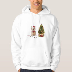 Norfolk Terrier Funny Christmas Dog with Tree Hoodie