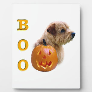 Norfolk Terrier Halloween Boo Plaque