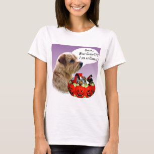 Norfolk Terrier Halloween Candy T-Shirt