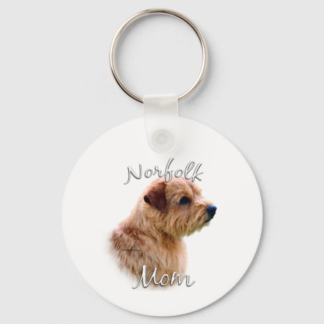 Norfolk Terrier Mum 2 Key Ring (Front)