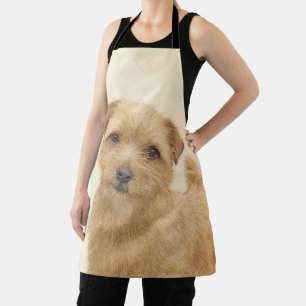 Norfolk Terrier Painting - Original Dog Art Apron