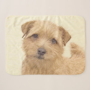 Norfolk Terrier Painting - Original Dog Art Sherpa Blanket