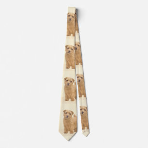Norfolk Terrier Painting - Original Dog Art Tie